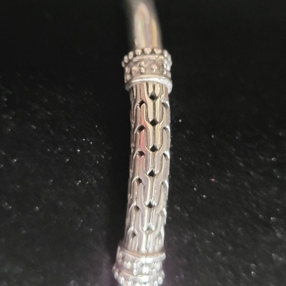 Sarda sterling silver bangle bracelet with clasp - Picture 1 of 5